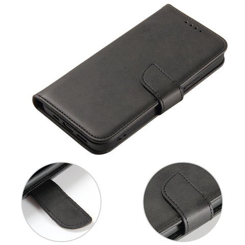 Eleganten etui ovitek za Samsung S23 FE, Črn