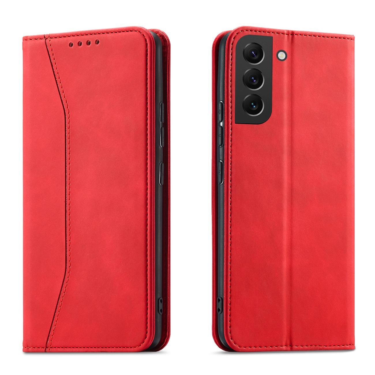 Modni etui/ovitek za Samsung A54 5G, Rdeč