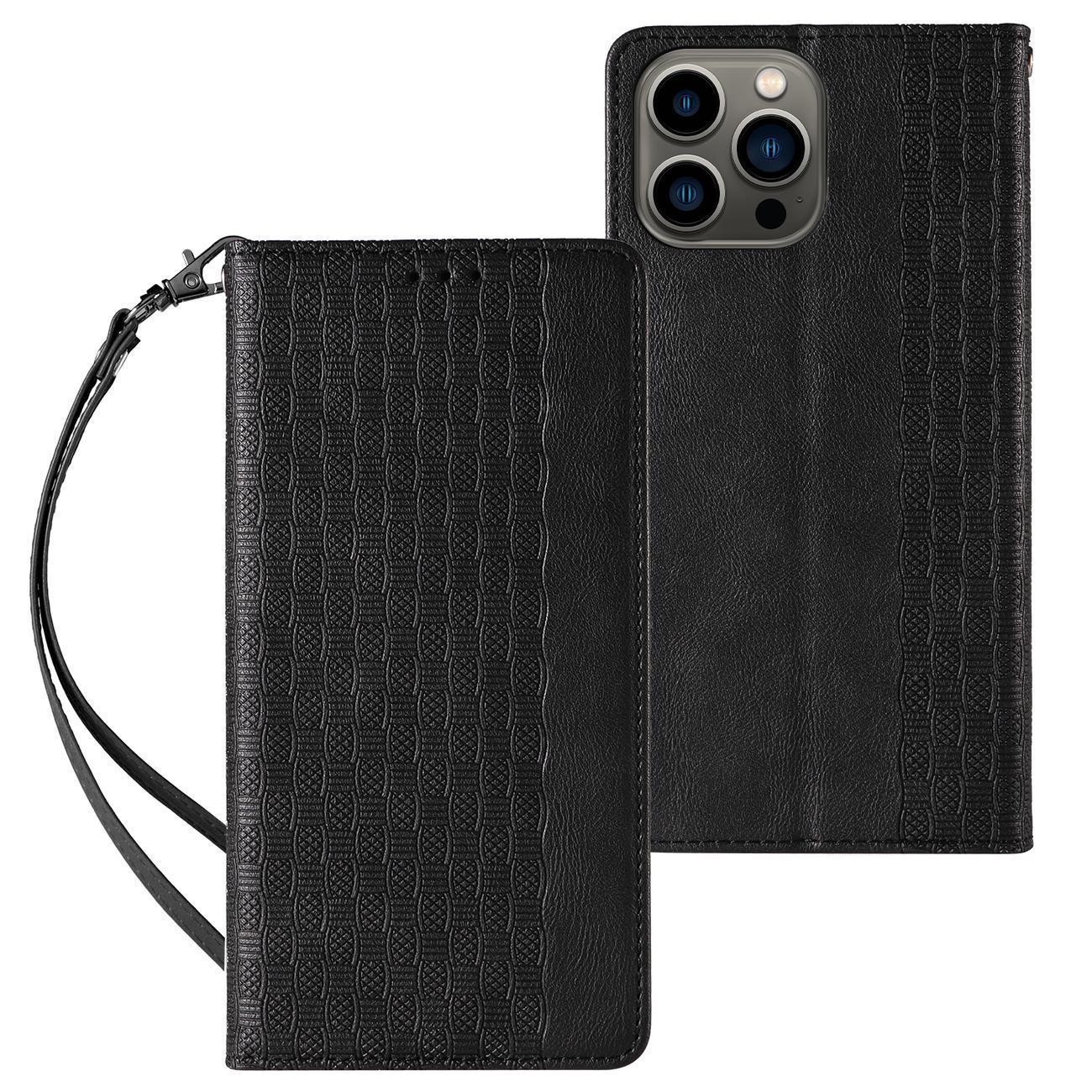 Eleganten etui/ovitek za Samsung A34 5G, Fina tkanina, Črn