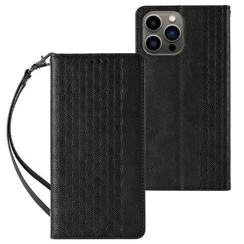 Eleganten etui/ovitek za Samsung A34 5G, Fina tkanina, Črn