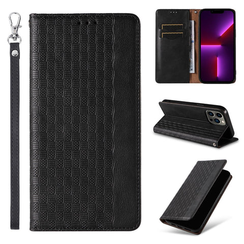 Eleganten etui/ovitek za Samsung A34 5G, Fina tkanina, Črn