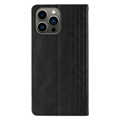 Eleganten etui/ovitek za Samsung A34 5G, Fina tkanina, Črn