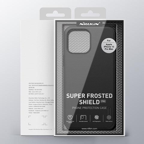 NILLKIN Super Frosted Shield Pro ovitek za iPhone 13 Pro Max, Temno zelen