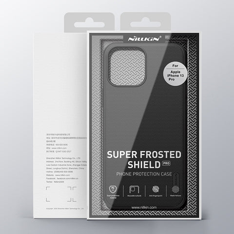 NILLKIN Super Frosted Shield Pro ovitek za iPhone 13 Pro Max, črn