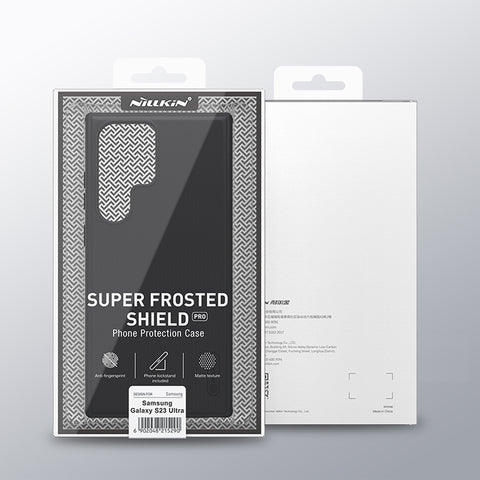NILLKIN Super Frosted Shield Pro ovitek za Samsung S23 Ultra 5G, Rdeč