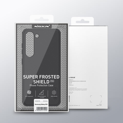 NILLKIN Super Frosted Shield Pro ovitek za Samsung S23 Plus 5G, Črn