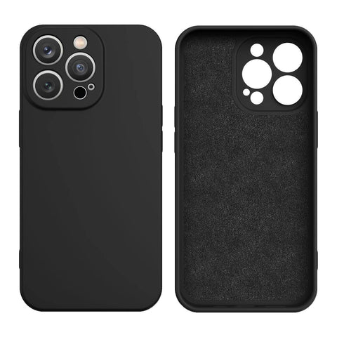 Ovitek za Samsung S23 5G, Liquid Silicone, Črn
