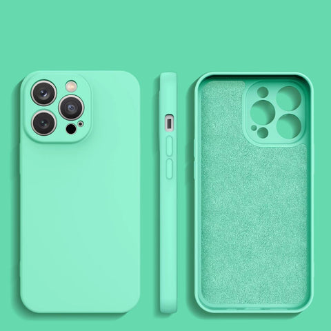 Ovitek za Samsung S23 5G, Liquid Silicone, Mint