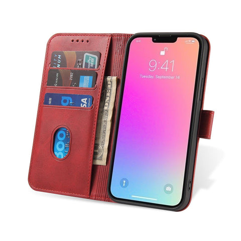 Eleganten etui/ovitek za iPhone 15, Rdeč