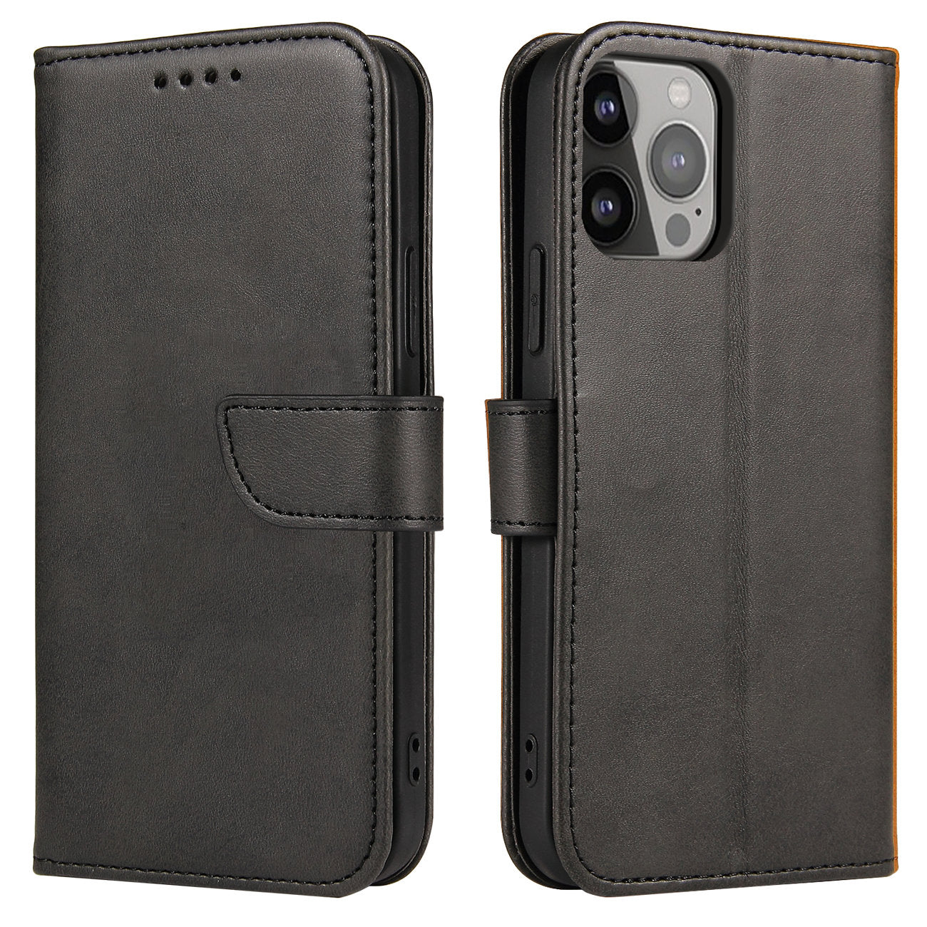 Eleganten etui/ovitek za iPhone 15 Pro, Črn