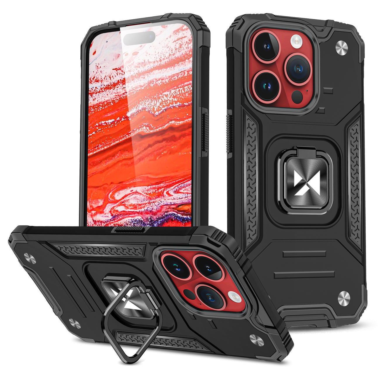 Armor ovitek za iPhone 15 Pro, Črn