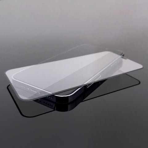 9H Full Glue kaljeno zaščitno steklo za Samsung S22 | Črn rob