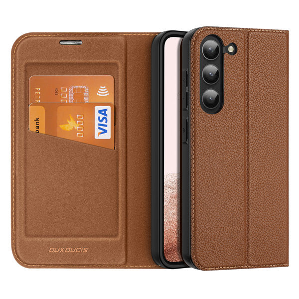 DUX DUCIS Skin X2 modni etui/ovitek za Samsung Galaxy S23 Plus 5G, Rjav