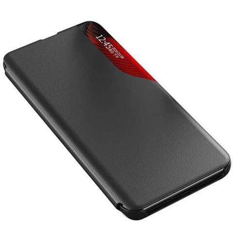 Etui/ovitek s prednjim okencem za Samsung S22, Rdeč