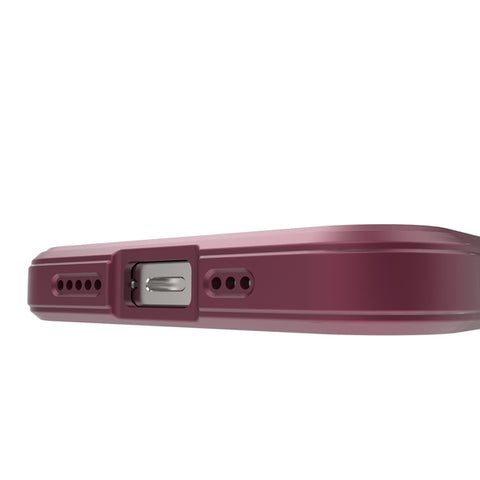 Eleganten Wave ovitek za iPhone 12, Burgundy