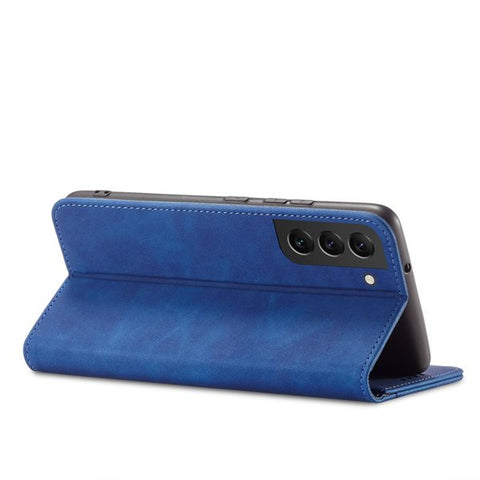 Modni etui/ovitek za Samsung S22, magnet, Moder