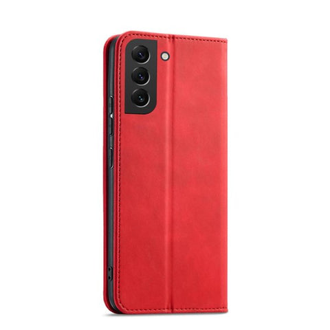 Modni etui/ovitek za Samsung S22 Plus, magnet, Rdeč