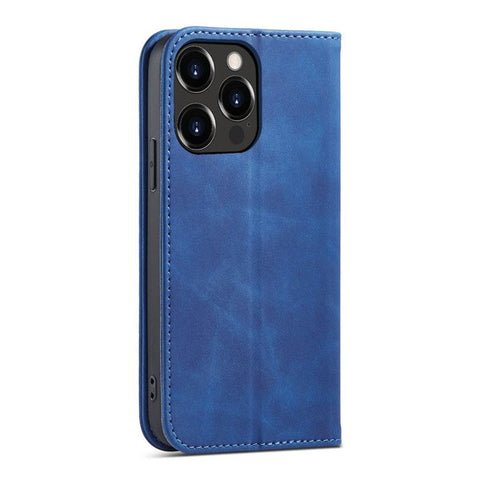Modni etui/ovitek za iPhone 13 Pro, magnet, Moder