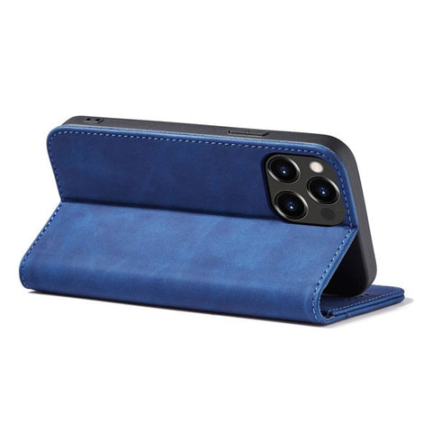 Modni etui/ovitek za iPhone 13 Pro, magnet, Moder