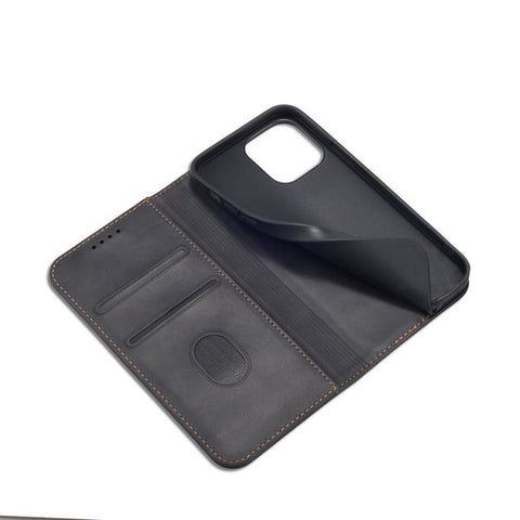 Modni etui/ovitek za iPhone 13 Pro, magnet, Črn