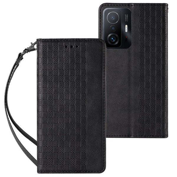Eleganten etui/ovitek za Samsung A53, Fina tkanina, Črn