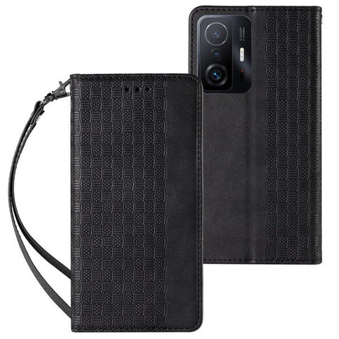 Eleganten etui/ovitek za Samsung A53, Fina tkanina, Črn