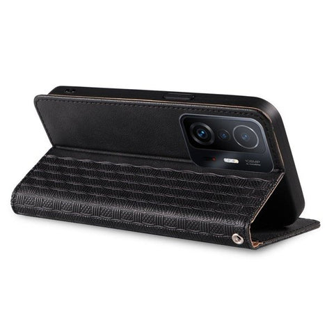 Eleganten etui/ovitek za Samsung A53, Fina tkanina, Črn