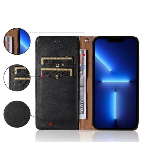 Eleganten etui/ovitek za Samsung A53, Fina tkanina, Črn