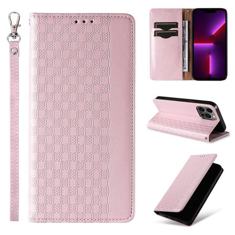 Eleganten etui/ovitek za iPhone13 Pro Max, Fina tkanina, Pink