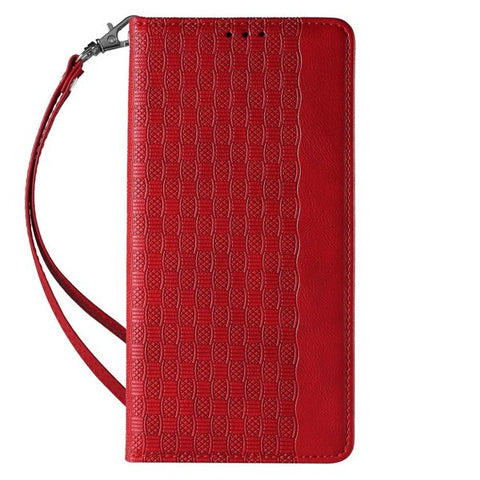 Eleganten etui/ovitek za iPhone13 Pro Max, Fina tkanina, Rdeč