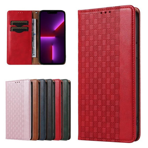Eleganten etui/ovitek za iPhone13 Pro, Fina tkanina, Rdeč