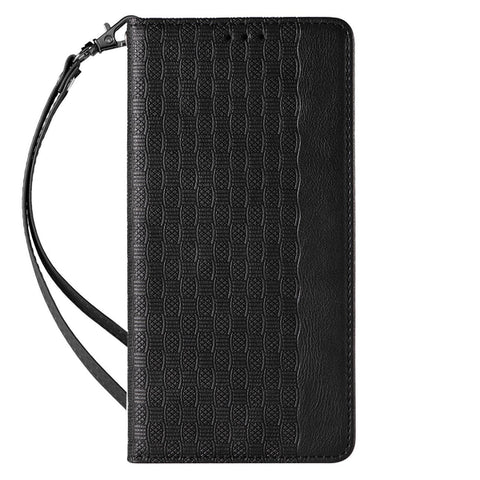 Eleganten etui/ovitek za iPhone 13, Fina tkanina, Črn