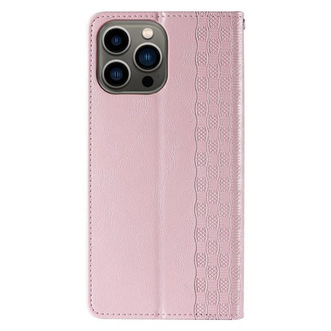 Eleganten etui/ovitek za iPhone 13 Pro, Fina tkanina, Pink