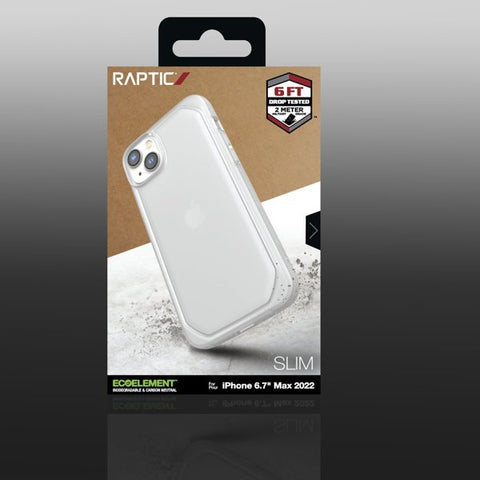 RAPTIC Slim biorazgradljiv ovitek za iPhone 14 Plus, Prozoren mat