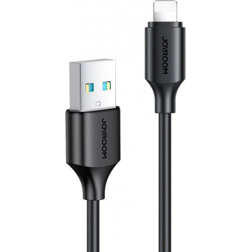JOYROOM USB-A/Lightning podatkovni in napajalni kabel, Črn, 25cm